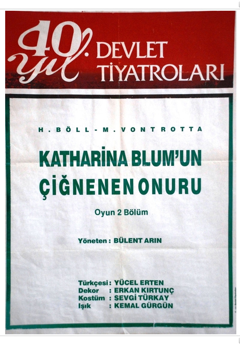 Katharina Blum'un Çiğnenen Onuru Poster
