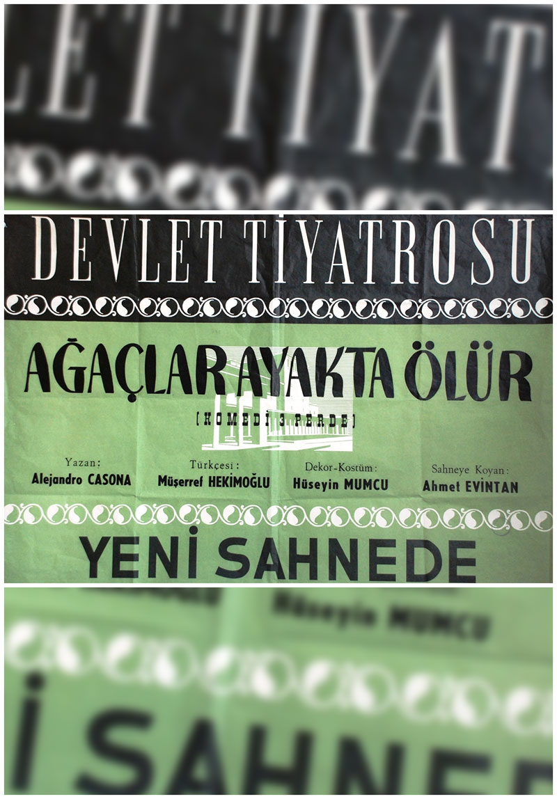 Ağaçlar Ayakta Ölür Poster